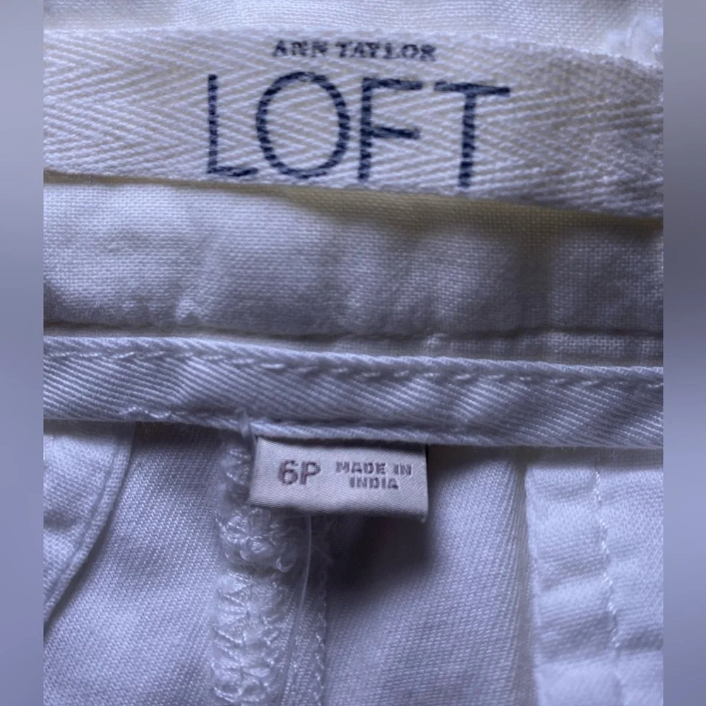 Ann Taylor LOFT Bright White Tie-Waist Mini Skirt - Picture 5 of 10